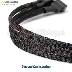 کابل اسپلیتر و تبدیل 4 پین PWM فن مادربورد مدل 1 به 3 4Pin PWM Fan Splitter Adapter Cable (1 to 3 Converter)