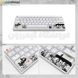 کیکپ طرح Ink Martial کیبورد مکانیکال PBT Ink Martial Art Keycap for Mechanical Keyboards