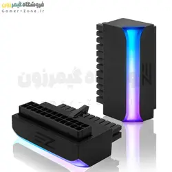 رابط 90 درجه 24 پین مادربورد ایزی مدل EZDIY-FAB ARGB ATX 24-Pin 90 Degree Power Connector