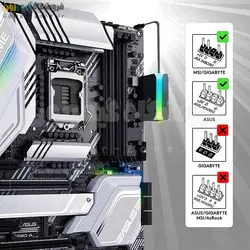 رابط 90 درجه 24 پین مادربورد ایزی مدل EZDIY-FAB ARGB ATX 24-Pin 90 Degree Power Connector