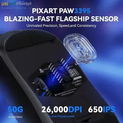 موس گیمینگ بی سیم حرفه ای ایجز مدل Ajazz AJ139 Pro 1K / AJ139 Pro 4K Lightwieght Wireless Gaming Mouse