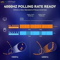 موس گیمینگ بی سیم حرفه ای ایجز مدل Ajazz AJ139 Pro 1K / AJ139 Pro 4K Lightwieght Wireless Gaming Mouse