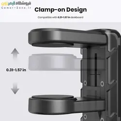 استند و پایه نگهدارنده هدست/هدفون و دسته بازی مدل Under Desk Design Headset / Headphone Hanger Hook Holder with Controller Stand