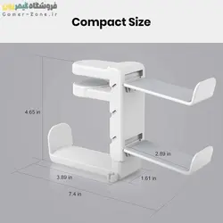 استند و پایه نگهدارنده هدست/هدفون و دسته بازی مدل Under Desk Design Headset / Headphone Hanger Hook Holder with Controller Stand