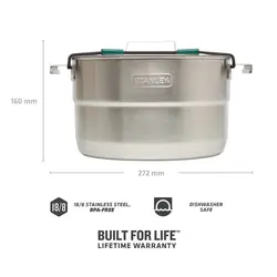 ست آشپزی استنلی 21 پارچه مخصوص کمپینگ مدل ADVENTURE BASE CAMP CMP SET 3.7 QT