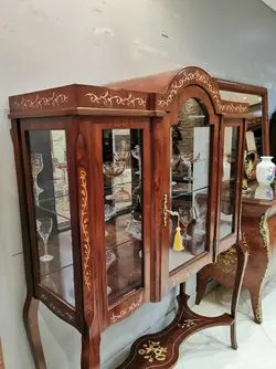 بوفه ویترین سالنی مدل هلالی