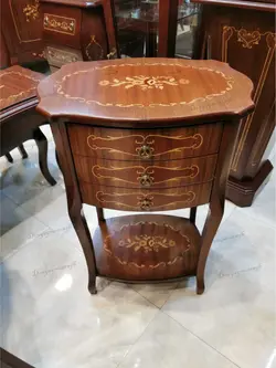 میز تلفن سه کشو مستطیل