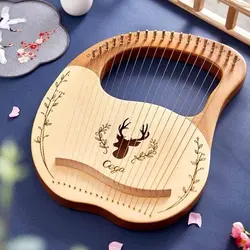 چنگ رومی برند سگا 19 تار رنگ کرمی