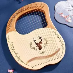 چنگ رومی برند سگا 19 تار رنگ کرمی
