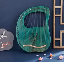 چنگ رومی برند سگا 19 تار رنگ آبی