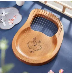 چنگ رومی برند سگا 16 تار مدل فلت رنگ آبی