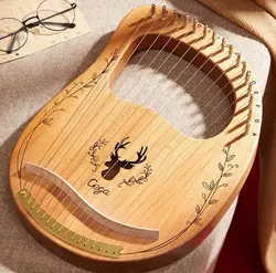 چنگ رومی برند سگا 16 تار رنگ چوب