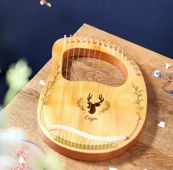 چنگ رومی برند سگا 16 تار رنگ چوب