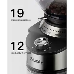 آسیاب قهوه اسبولی با تیغه مخروطی Sboly SYCG-801 Coffee Grinder