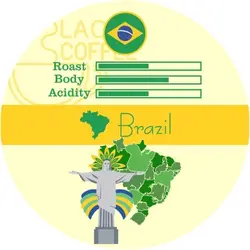 دانه قهوه برزیل سانتوس | Brazil Santos coffee beans یک کیلو گرم