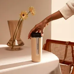 تراول ماگ نسپرسو مدل نومد 500 میلی لیتر رنگ کرم | Nespresso Travel Mug Nomad