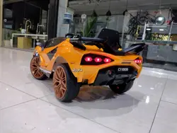 ماشین شارژی لامبورگینی سیان نارنجی