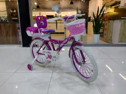 دوچرخه سایز 20 سرخابی دخترانه درجه یک سبد پشتی دار طوقه آلومینیوم خارجی برند جستر