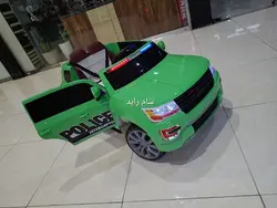 ماشین شارژی تویوتا لندکروز پلیس سبز