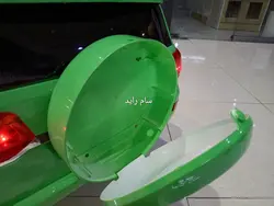 ماشین شارژی تویوتا لندکروز پلیس سبز