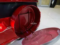 ماشین شارژی تویوتا لندکروز چهار موتور قرمز متالیک