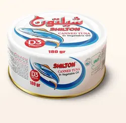 کنسرو ماهی تن در روغن شیلتون 180 گرمی کلیددار ( 24 عددی)