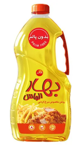 روغن سرخ کردني بدون پالم 1.8 ليتری بهار الماس ( 6 عددی )