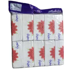 دستمال کاغذی اقتصادی 200 برگ مرحبا 10 عددی