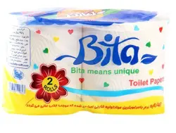 دستمال توالت کاغذی رولی بیتا بسته 2 عددی-Bita Toilet Paper 2pcs