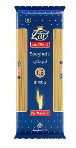 اسپاگتی 700 گرمی زر-قطر 1.5 (20 عددی )