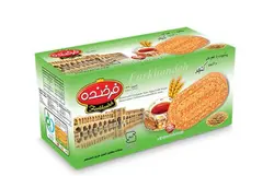 بیسکویت فرخنده با طعم کنجد 900 گرمی -Farkhondeh Biscuits Decorated By Sesame