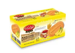 بیسکویت فرخنده با طعم موز 900 گرمی -Farkhonde biscuit with banana 900 gr