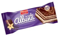 کیک لایه ای کاکائویی و وانیلی آلبینا شیرین عسل (24 عددی)