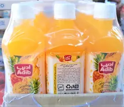 آبمیوه بدون گاز ادیب 450 گرم (12 عددی)