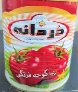 رب گوجه فرنگی دردانه کلیددار 800گرمی ( 12عددی)