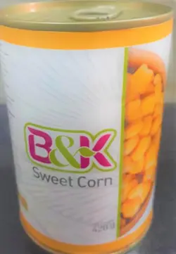 کنسرو ذرت شیرین بی اند کی ۴۲۰ گرم