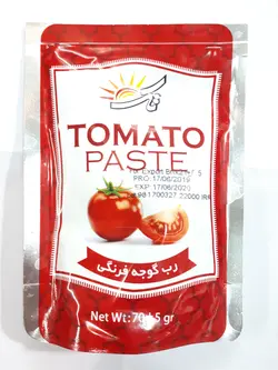 رب گوجه تک نفره تک 70 گرمی (100عددی)