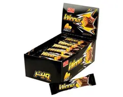 شکلات بار وینر مغزدار بادام زمینی (24عددی)