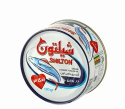 کنسرو ماهی تن در روغن شیلتون 180 گرمی کلیددار ( 24 عددی)