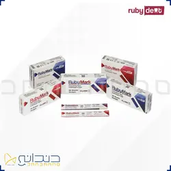 کاغذ کاربن مستقیم(آبی/قرمز) 80 میکرون روبی دنت – 72 عددی