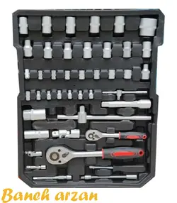 پک کامل جعبه ابزار نیمه صنعتی 187 پارچه swiss tools