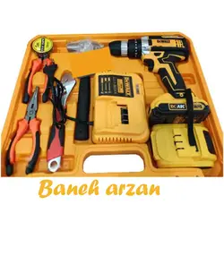 دریل و پیچ گوشتی شارژی دیوالت 36 ولت با پک ابزار کامل Dewalt 36V