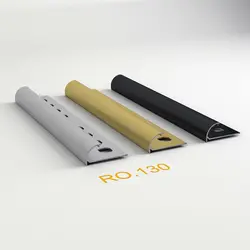 K-999، پروفیل آلومینیوم، مدل کنج بیرونی، طلایی رنگ
