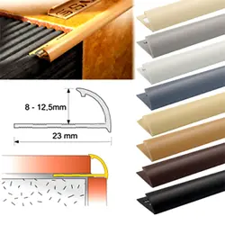 P-1201-White، پروفیل پی وی سی، مدل لبه گرد باز، سفید رنگ