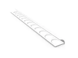 P-1201-White، پروفیل پی وی سی، مدل لبه گرد باز، سفید رنگ
