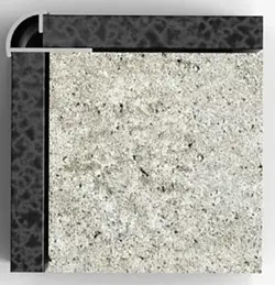 P-1201-White، پروفیل پی وی سی، مدل لبه گرد باز، سفید رنگ