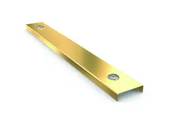 T-1028، پروفیل استینلس استیل، مدل آینه ایی نگین دار، طلایی رنگ