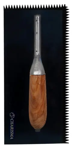 ماله شانه ای 30 سانت دندانه 5*5 میل دسته چوبی