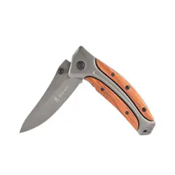 چاقوی کمپینگ برونینگ دسته چوب مدل B-01