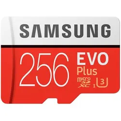 کارت حافظه microSDXC سامسونگ مدل Evo Plus کلاس 10 ظرفیت 256 گیگابایت